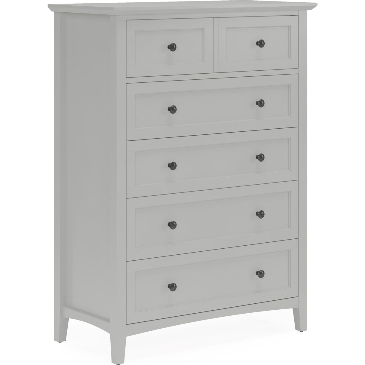 Grace Five Drawer Chest in Elephant Gray (2024)