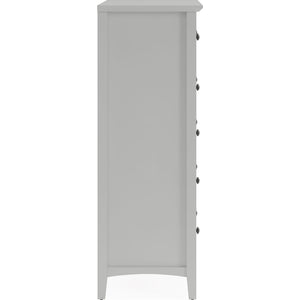 Grace Five Drawer Chest in Elephant Gray (2024)