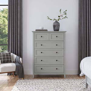 Grace Five Drawer Chest in Elephant Gray (2024)