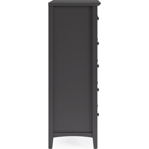Grace Five Drawer Chest in Raven Black (2024)