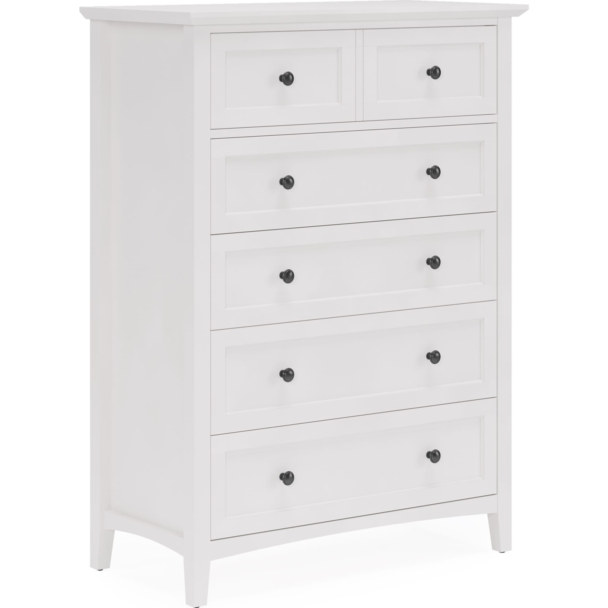 Grace Five Drawer Chest in Snowfall White (2024)