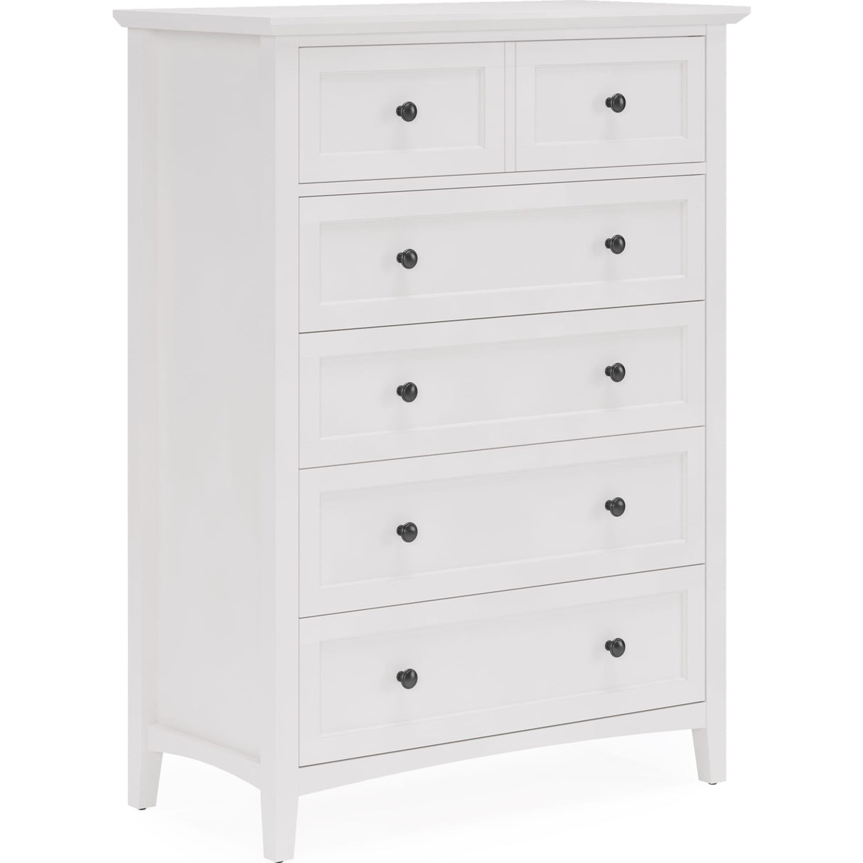 Grace Five Drawer Chest in Snowfall White (2024)