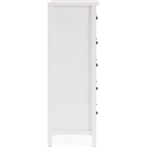 Grace Five Drawer Chest in Snowfall White (2024)