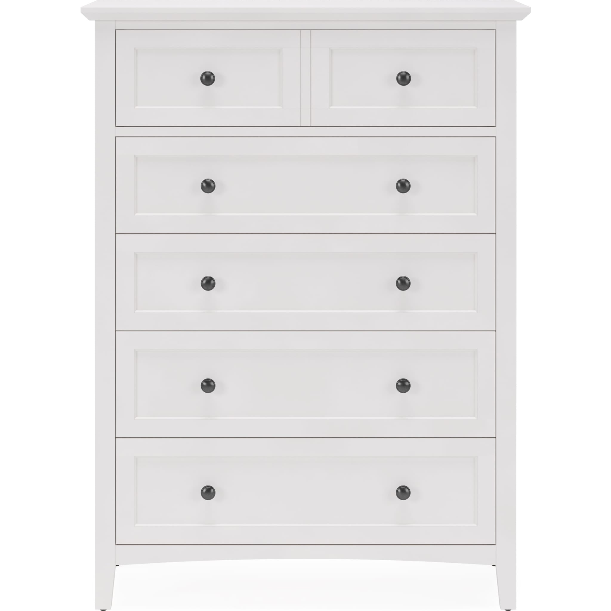 Grace Five Drawer Chest in Snowfall White (2024)