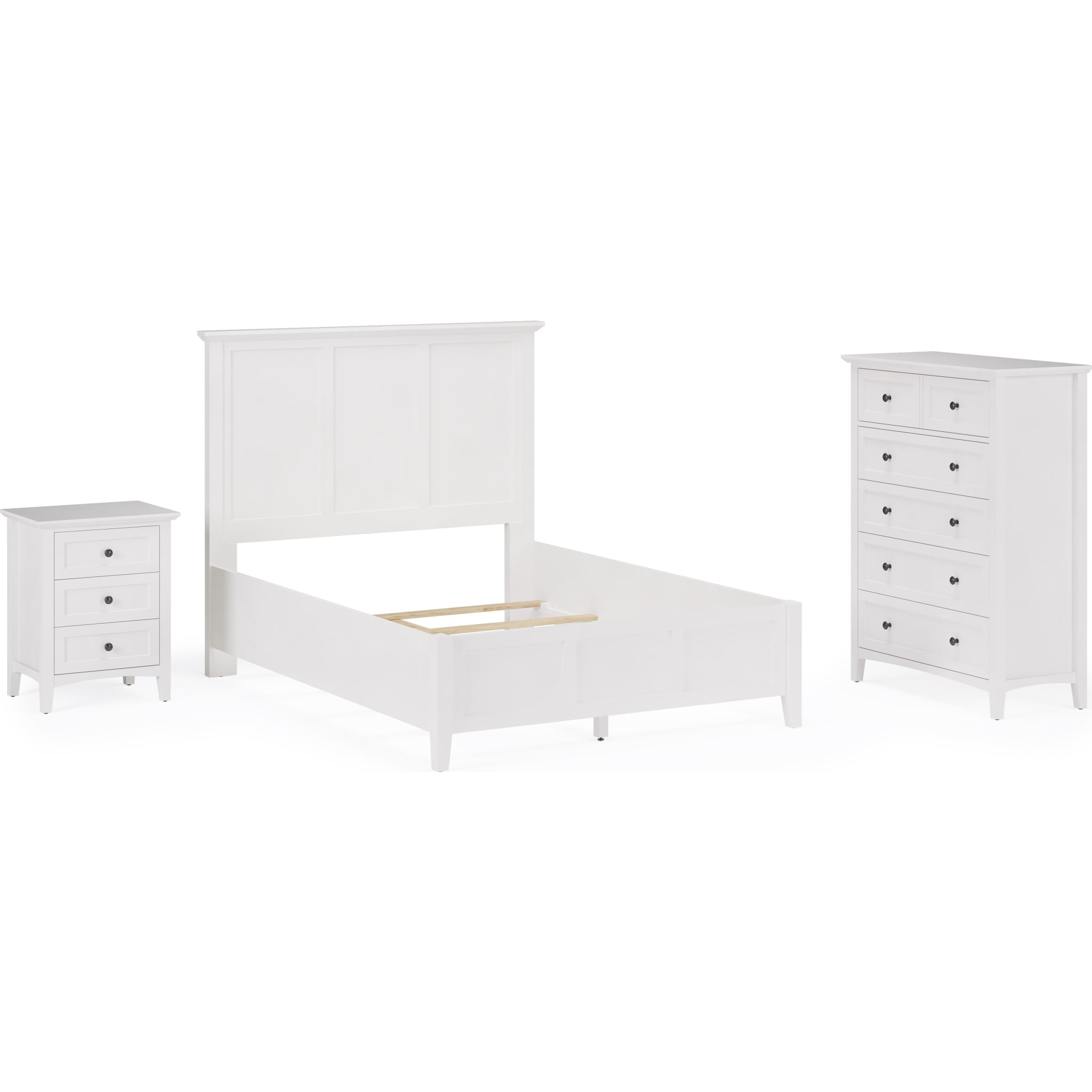 Grace Five Drawer Chest in Snowfall White (2024)