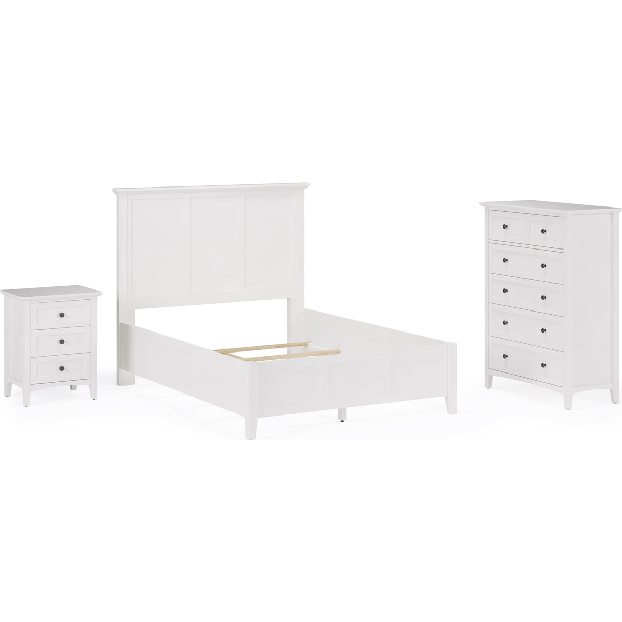 Grace Five Drawer Chest in Snowfall White (2024)