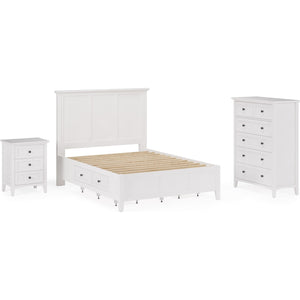 Grace Five Drawer Chest in Snowfall White (2024)