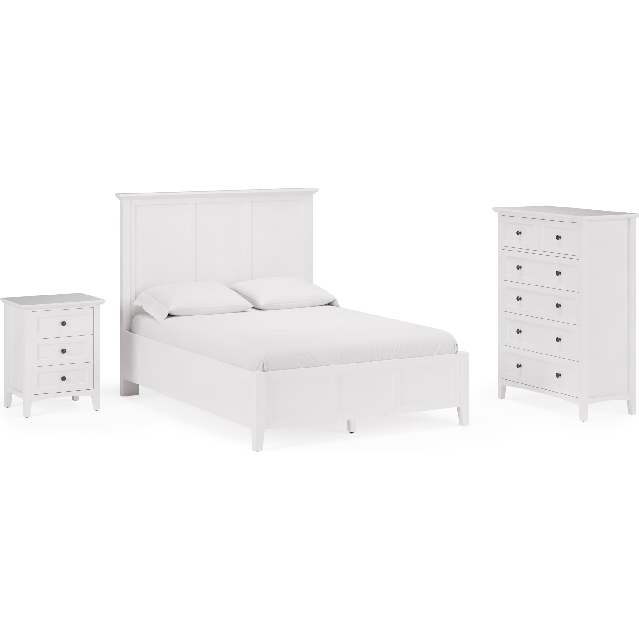 Grace Five Drawer Chest in Snowfall White (2024)