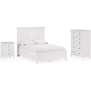 Grace Five Drawer Chest in Snowfall White (2024)