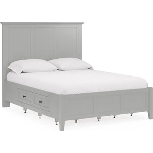 Grace Four Drawer Platform Storage Bed in Elephant Gray