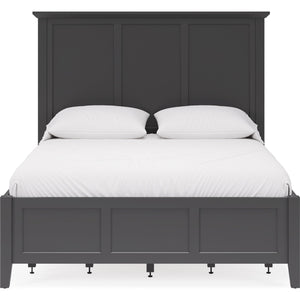 Grace Four Drawer Platform Storage Bed in Raven Black