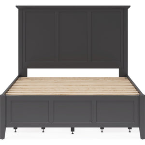 Grace Four Drawer Platform Storage Bed in Raven Black