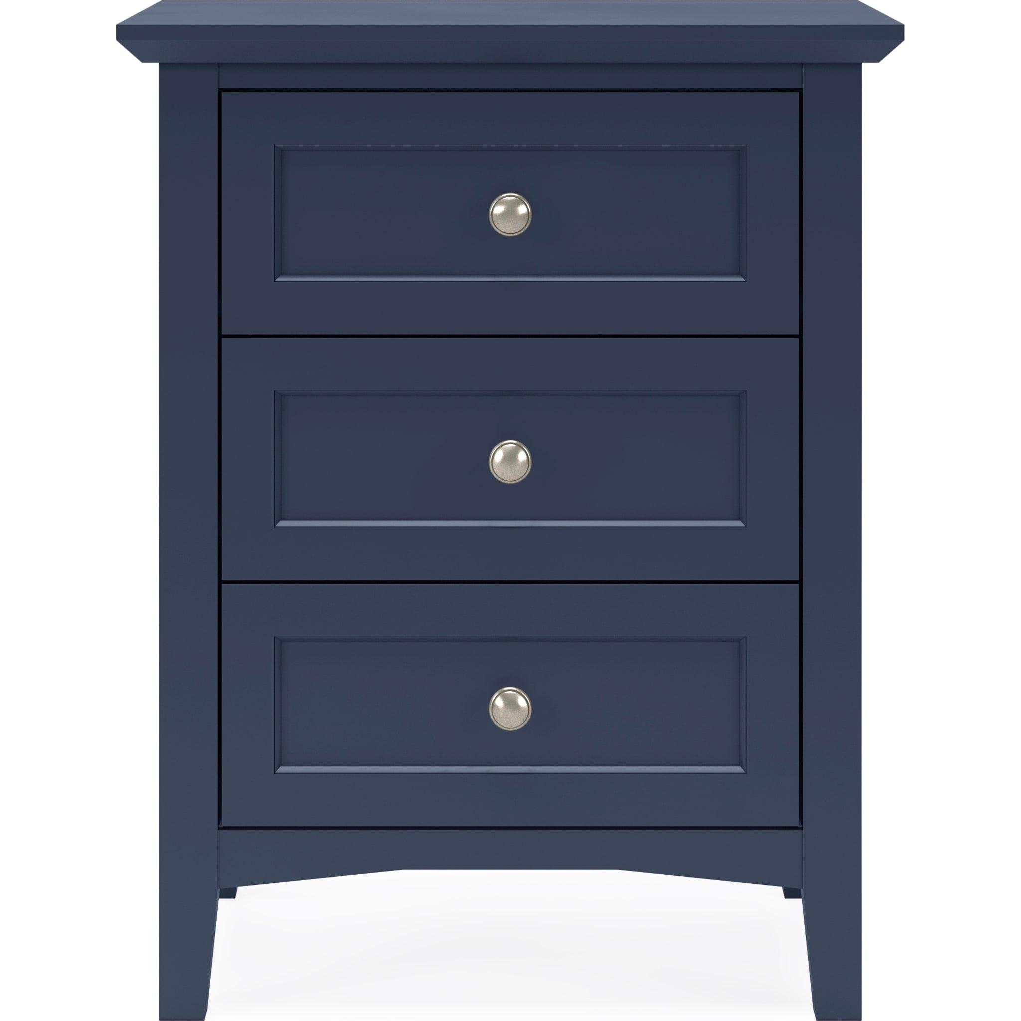 Grace Three Drawer Nightstand in Blueberry