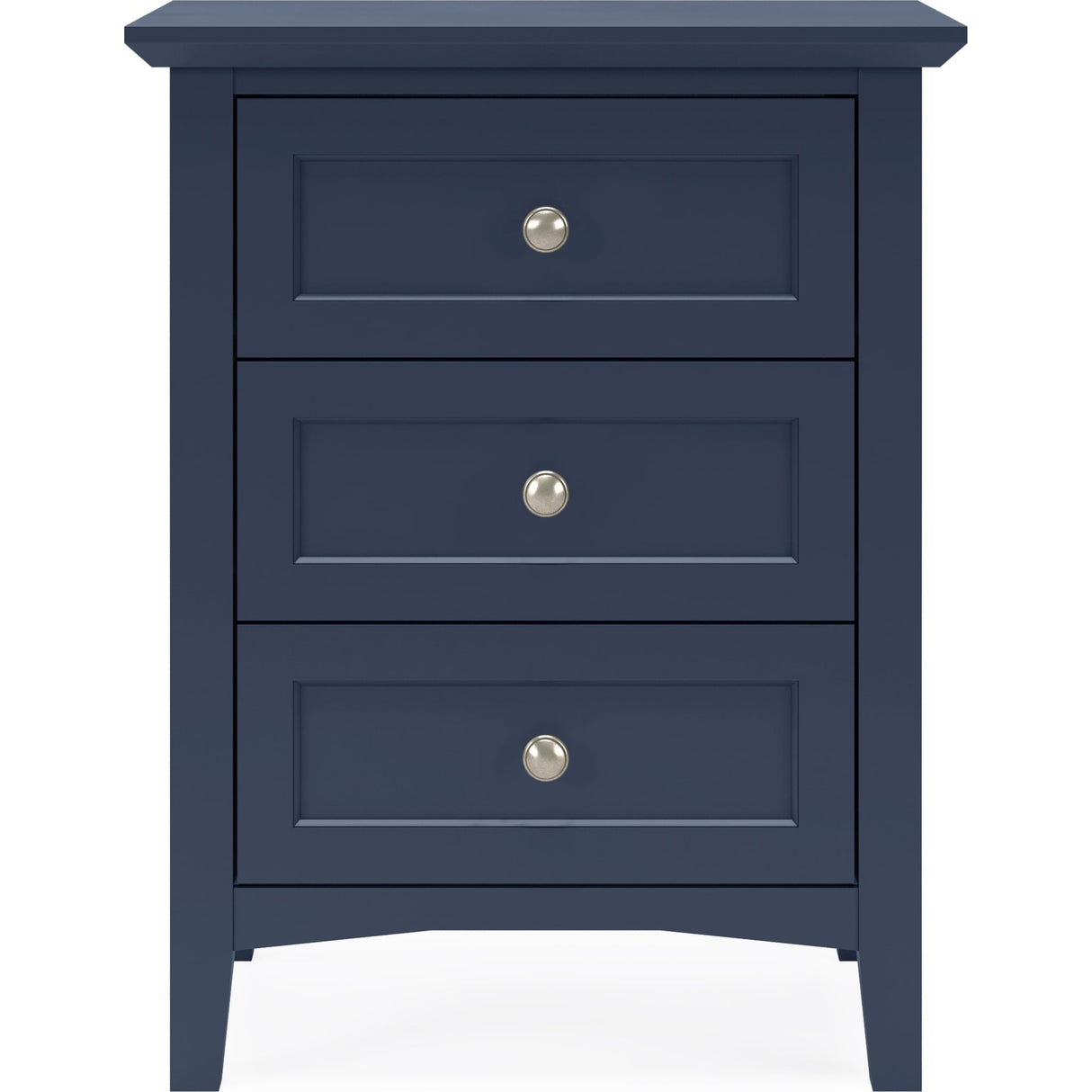 Grace Three Drawer Nightstand in Blueberry