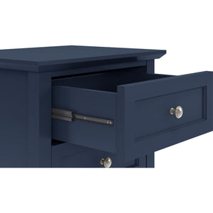 Grace Three Drawer Nightstand in Blueberry