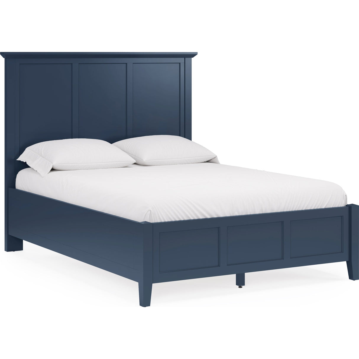 Grace Three Panel Bed in Blueberry