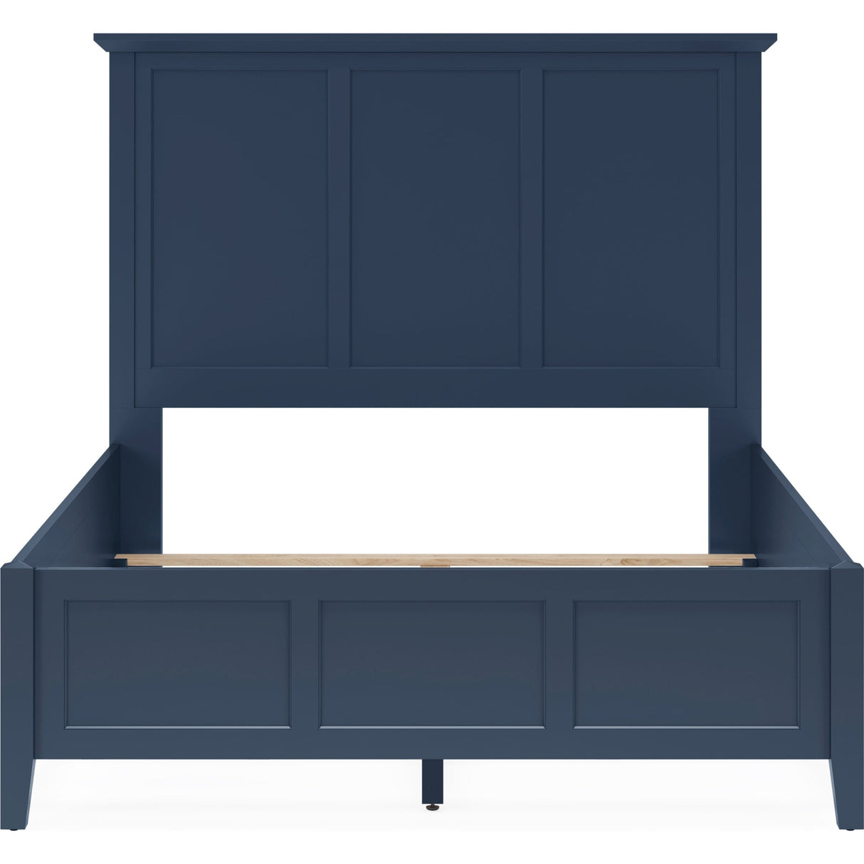 Grace Three Panel Bed in Blueberry