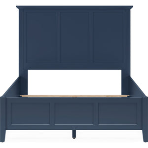 Grace Three Panel Bed in Blueberry