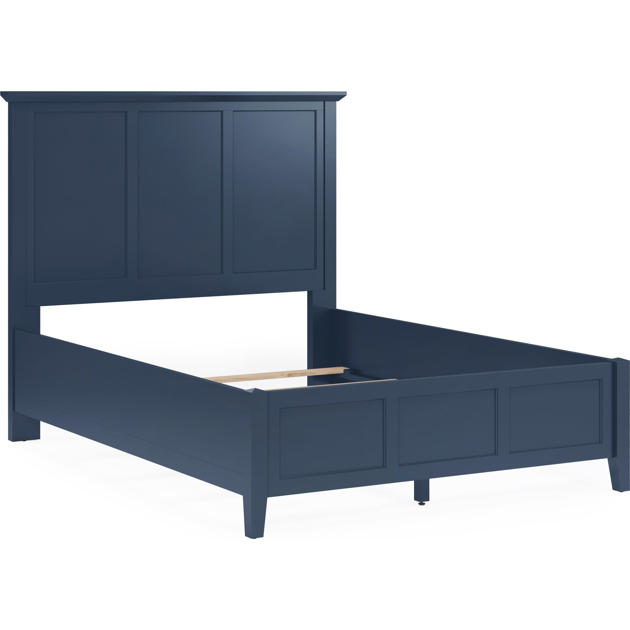 Grace Three Panel Bed in Blueberry