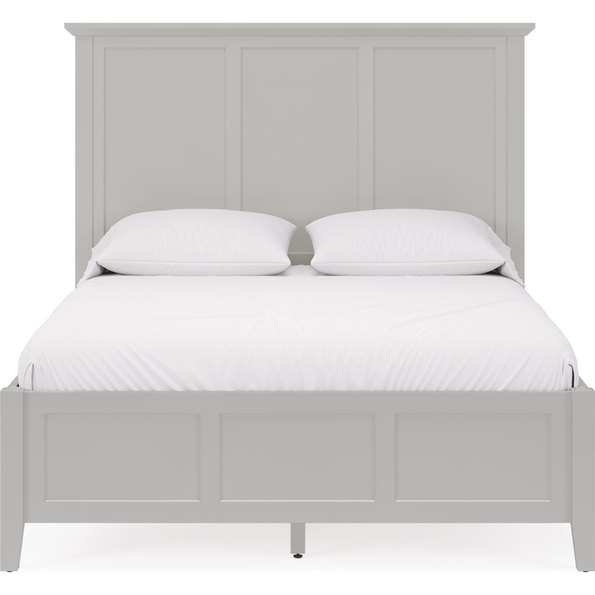 Grace Three Panel Bed in Elephant Grey