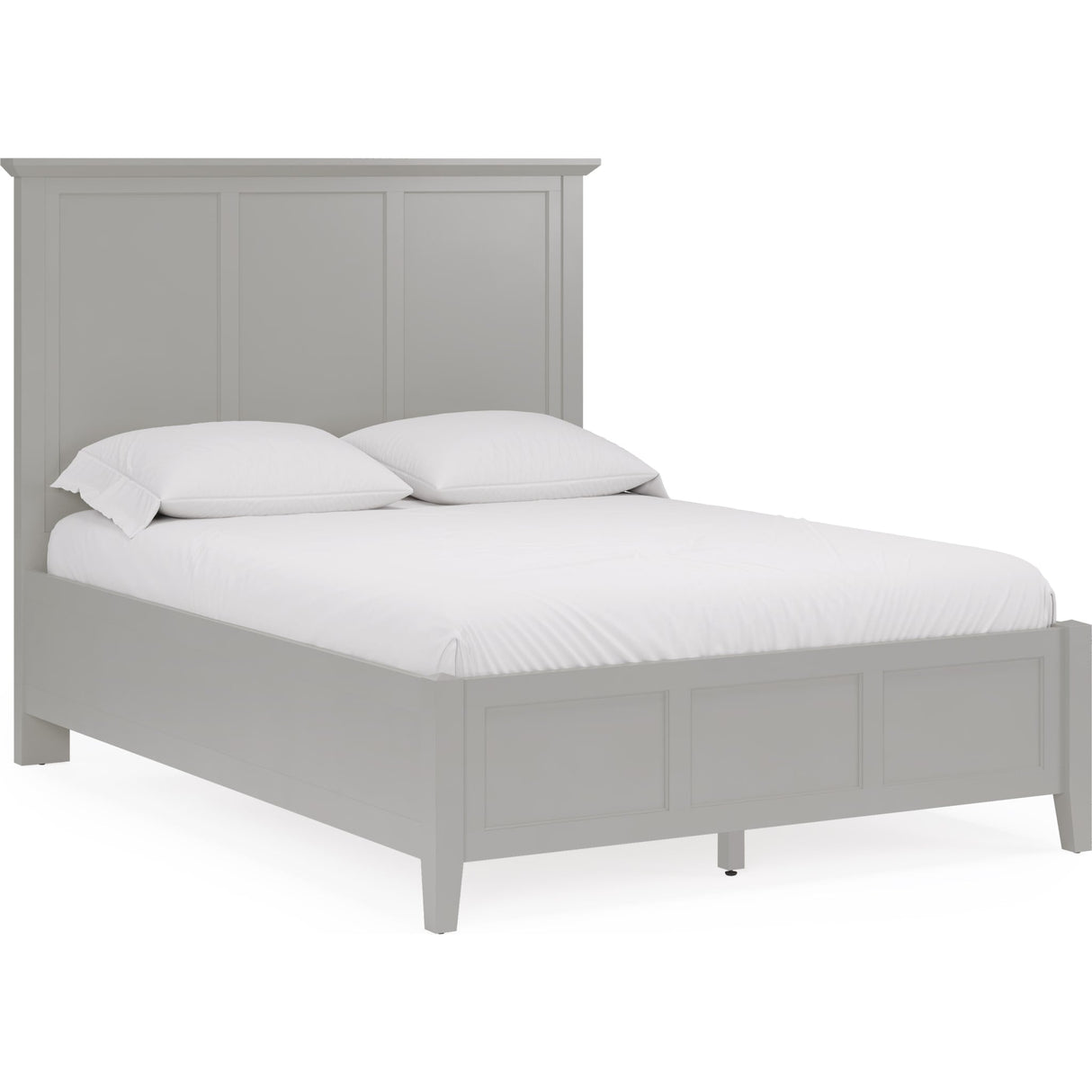 Grace Three Panel Bed in Elephant Grey