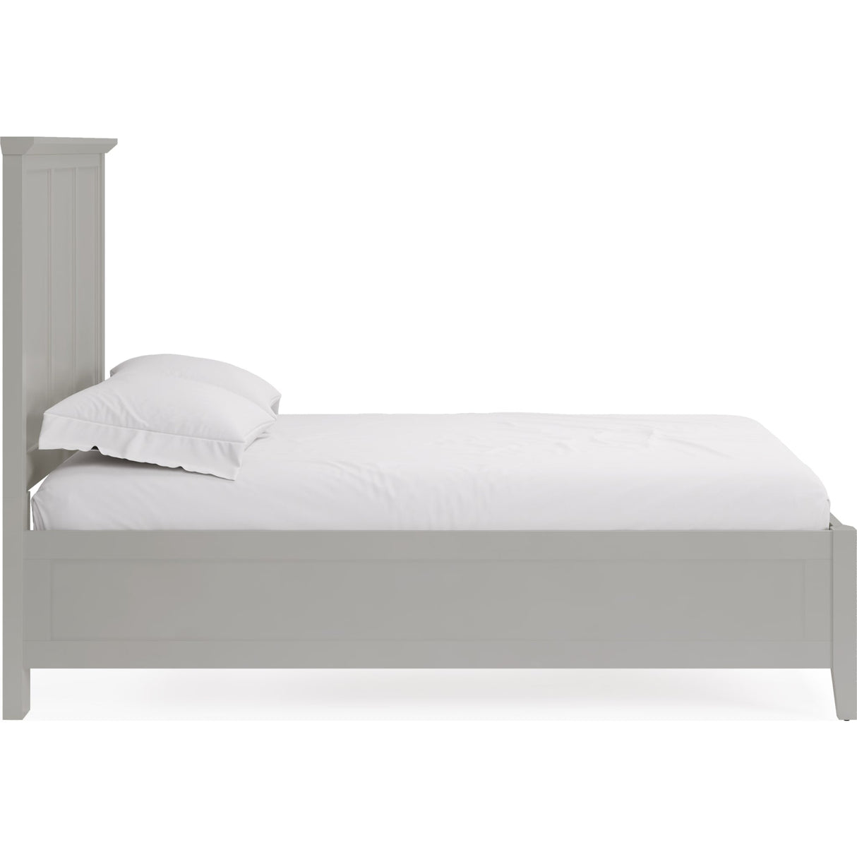 Grace Three Panel Bed in Elephant Grey