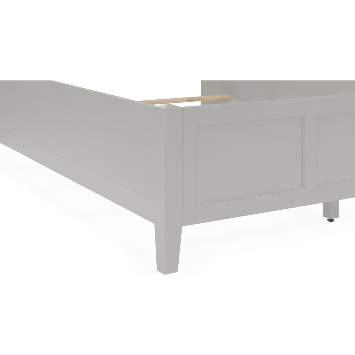 Grace Three Panel Bed in Elephant Grey
