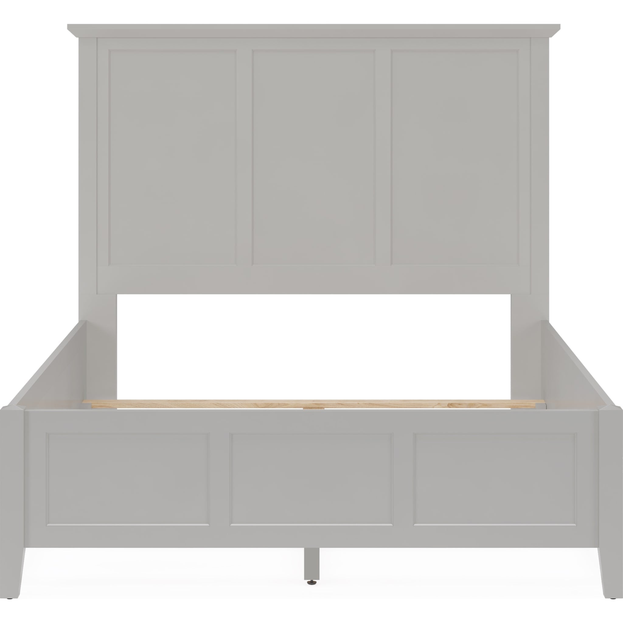 Grace Three Panel Bed in Elephant Grey
