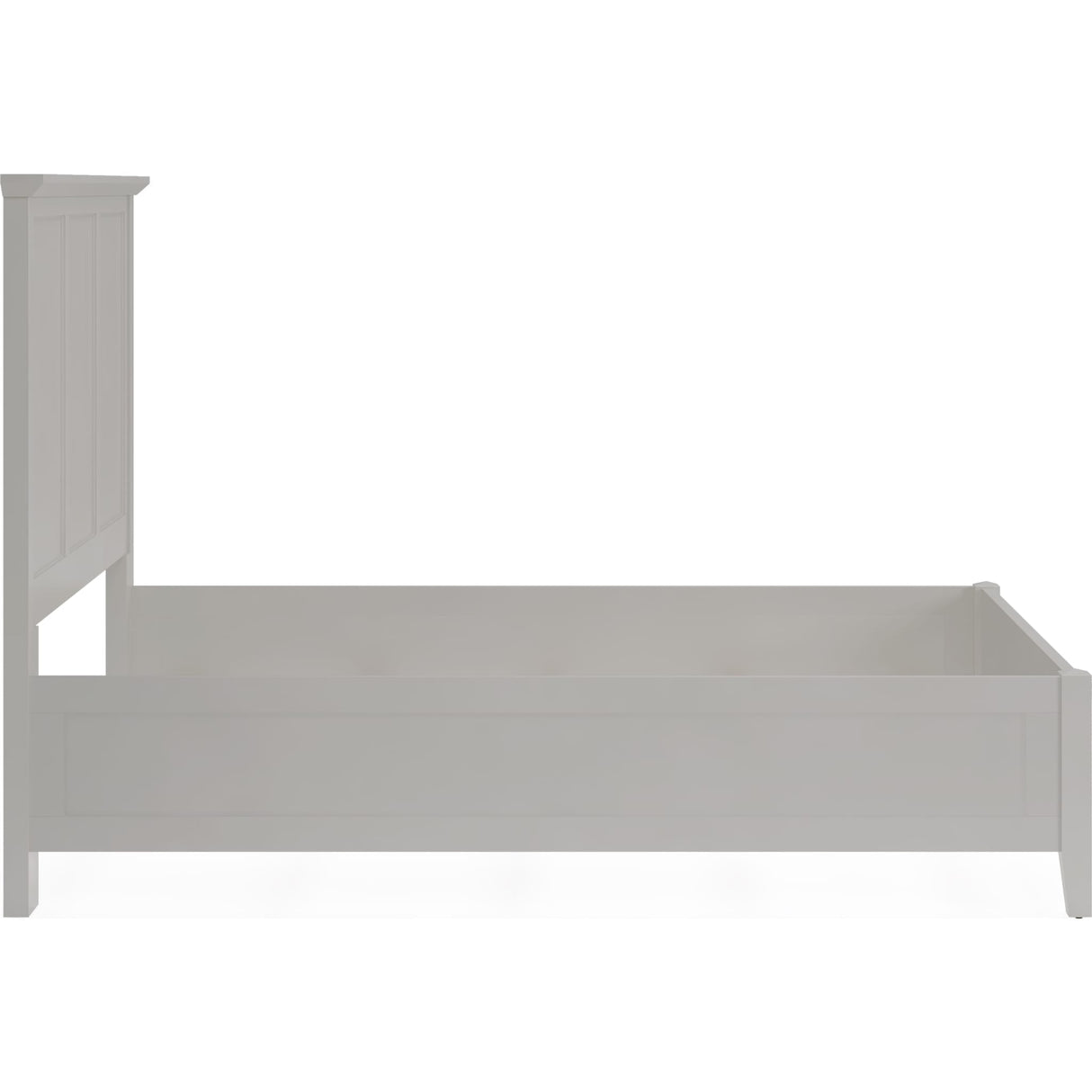 Grace Three Panel Bed in Elephant Grey