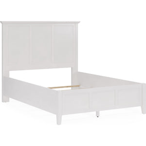 Grace Three Panel Bed in Snowfall White