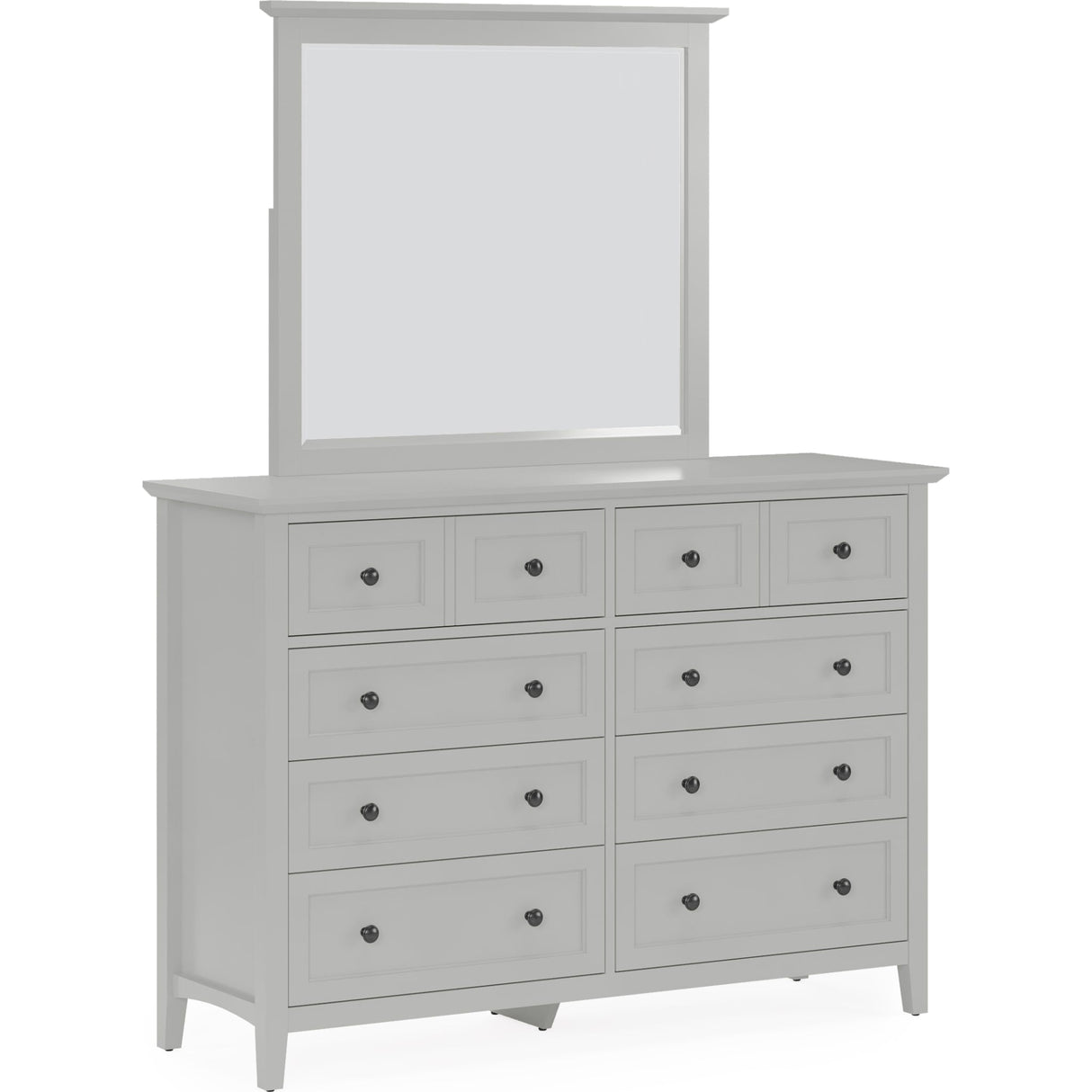 Grace Wall or Dresser Mirror in Elephant Grey