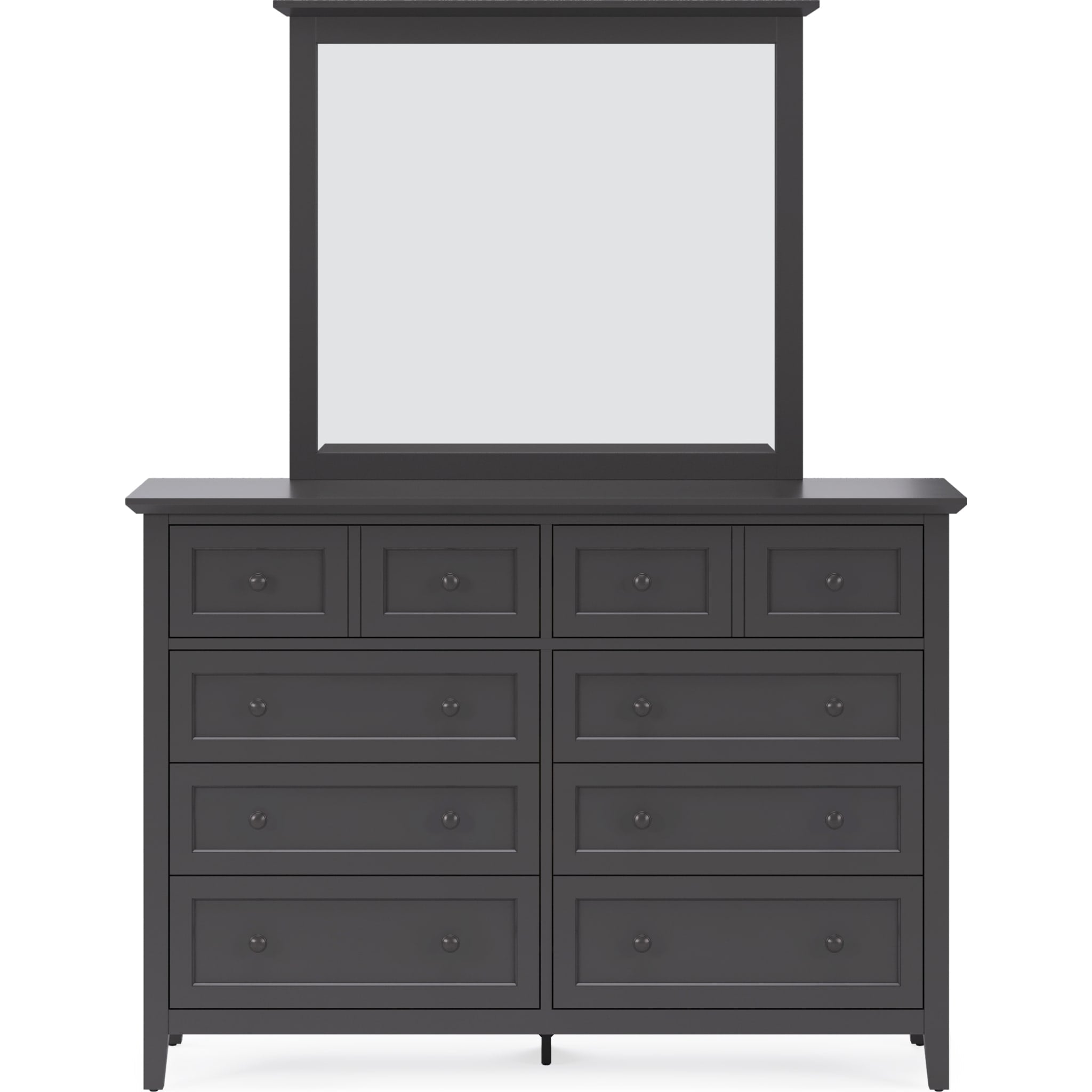Grace Wall or Dresser Mirror in Raven Black