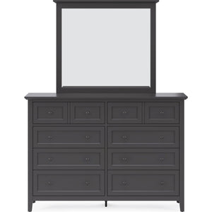 Grace Wall or Dresser Mirror in Raven Black
