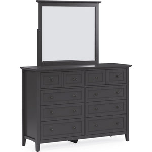 Grace Wall or Dresser Mirror in Raven Black
