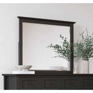 Grace Wall or Dresser Mirror in Raven Black
