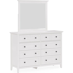 Grace Wall or Dresser Mirror in Snowfall White