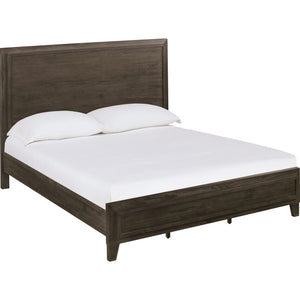 Hadley Solid Wood Panel Bed in Onyx