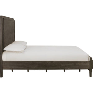 Hadley Solid Wood Panel Bed in Onyx