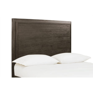 Hadley Solid Wood Panel Bed in Onyx