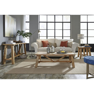 Harby Reclaimed Wood Console Table in Rustic Tawny