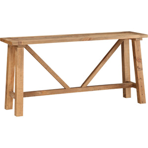 Harby Reclaimed Wood Console Table in Rustic Tawny