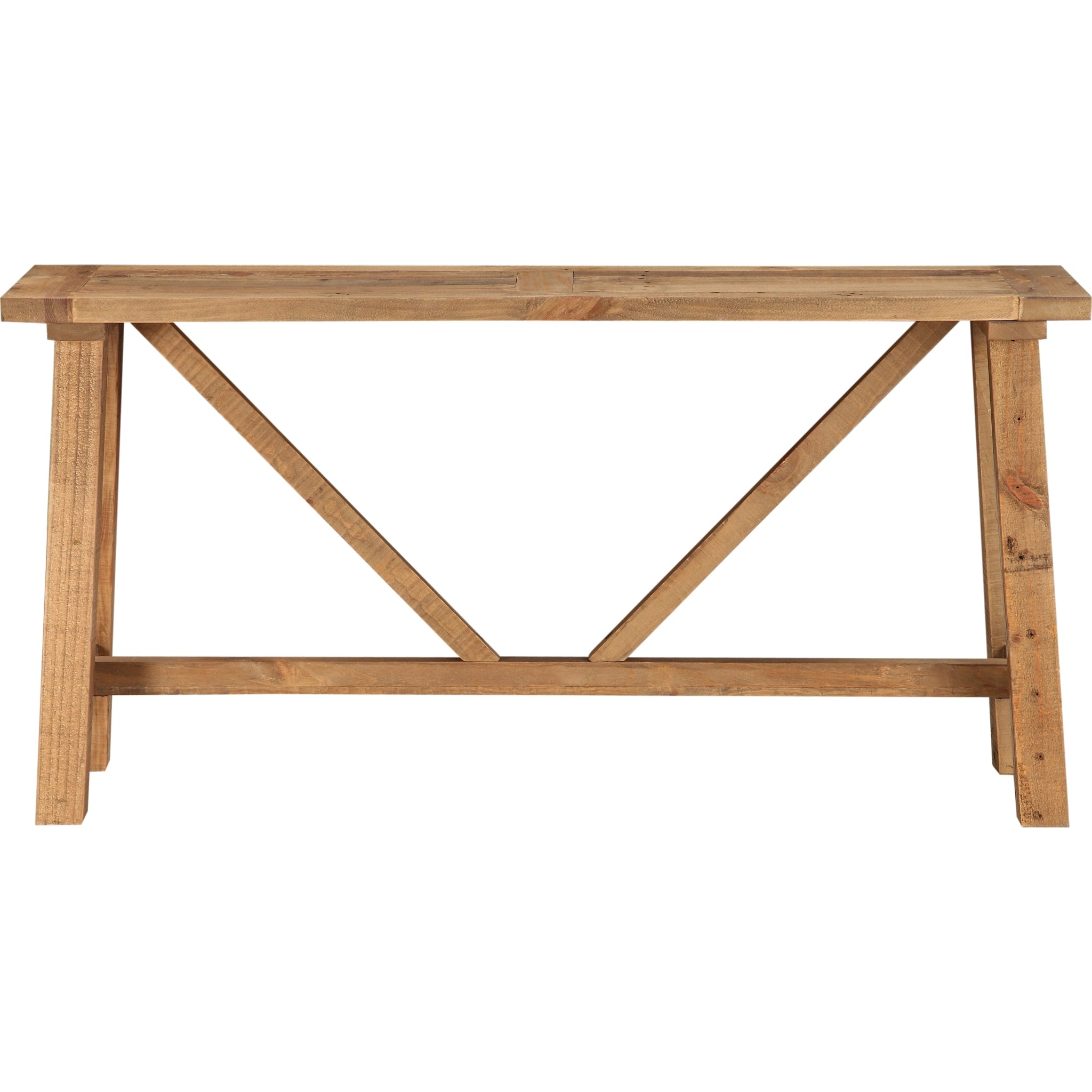 Harby Reclaimed Wood Console Table in Rustic Tawny