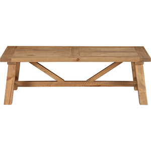 Harby Reclaimed Wood Rectangular Coffee Table in Rustic Tawny