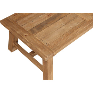 Harby Reclaimed Wood Rectangular Coffee Table in Rustic Tawny