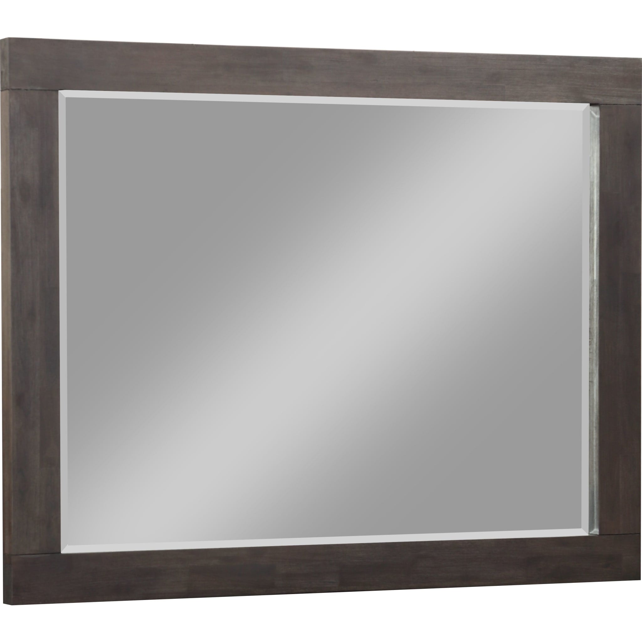 Heath Beveled Glass Mirror in Basalt Grey