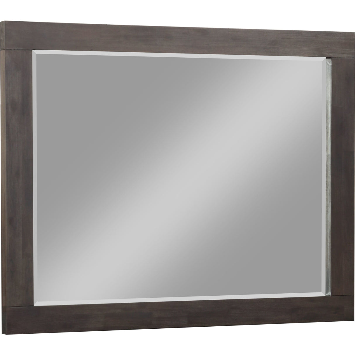 Heath Beveled Glass Mirror in Basalt Grey