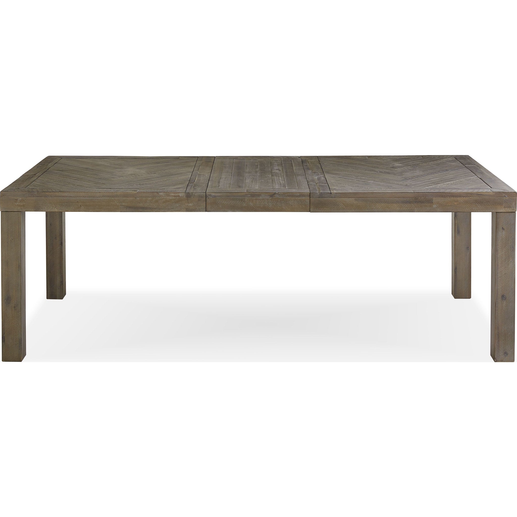 Herringbone Extension Table in Rustic Latte