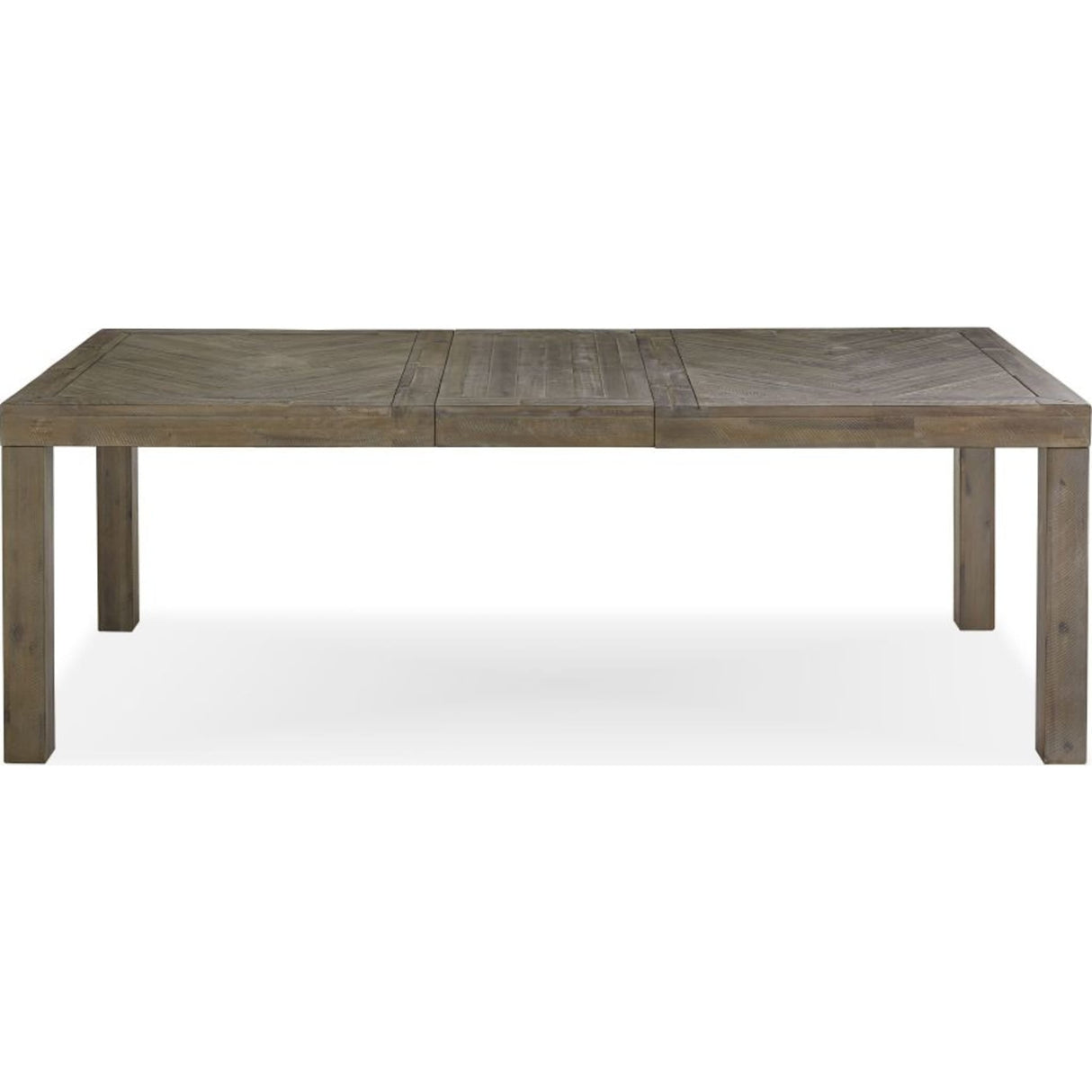 Herringbone Extension Table in Rustic Latte