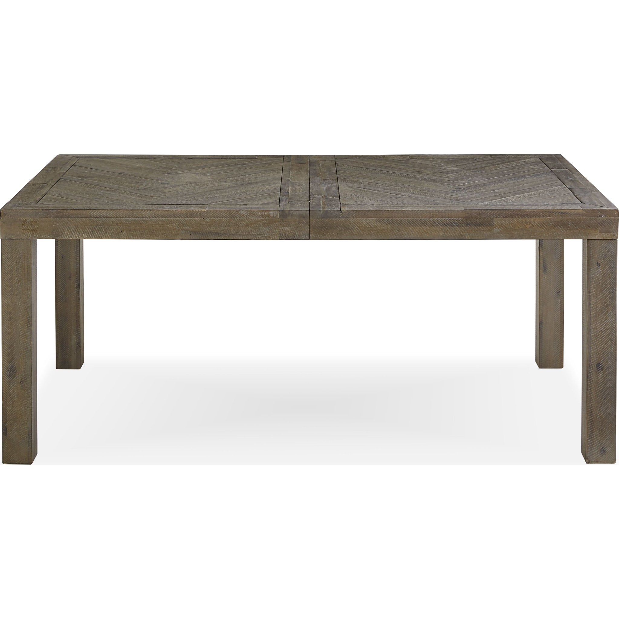 Herringbone Extension Table in Rustic Latte