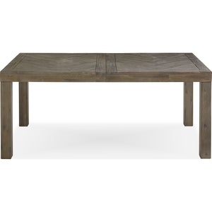 Herringbone Extension Table in Rustic Latte